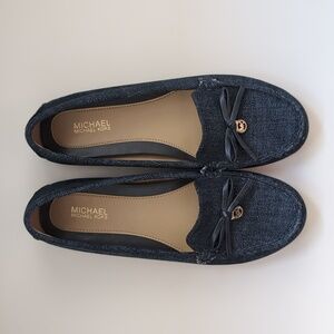 Brand new Michael Kors denim loafers size 6.5 NWOT